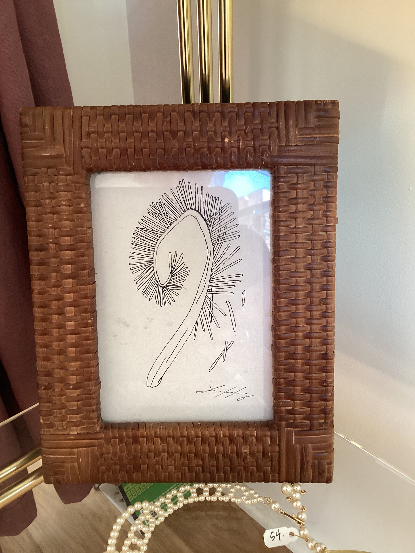 Fern By Loren (Original Drawing & Frame)