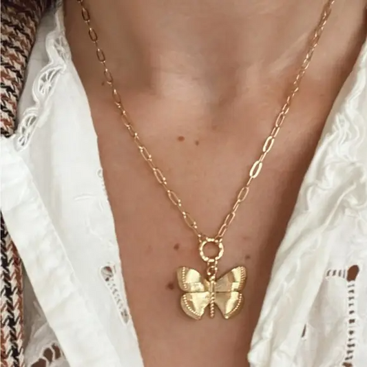 Honey Butterfly Necklace