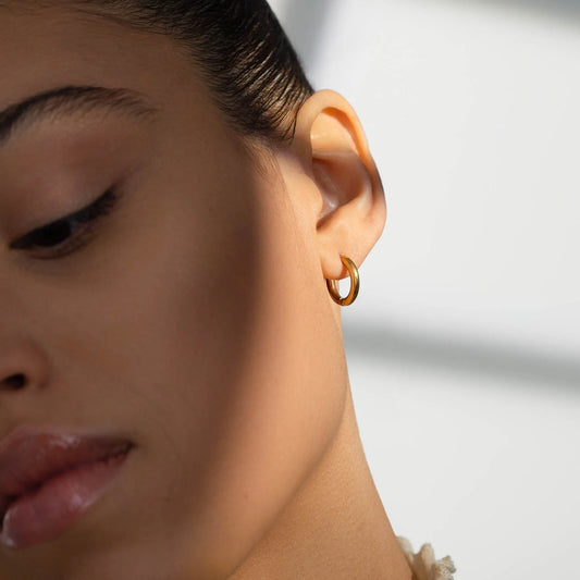 Feather Hoop Earrings