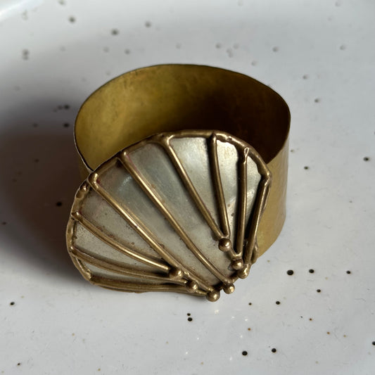 Brass Sea Shell Cuff