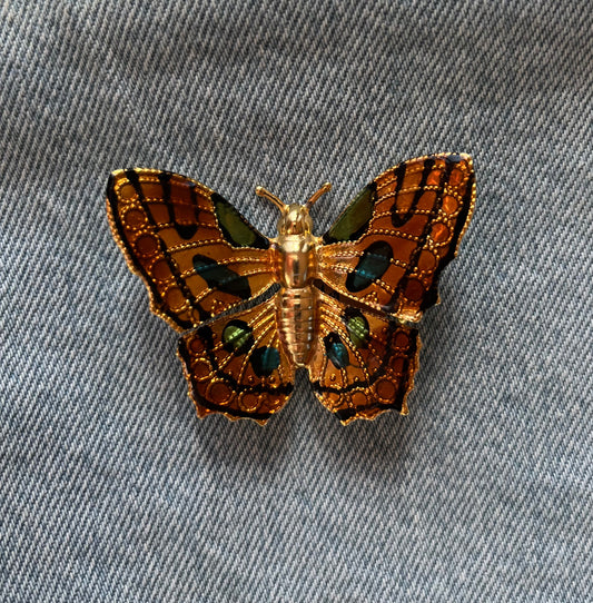 vintage butterfly pin