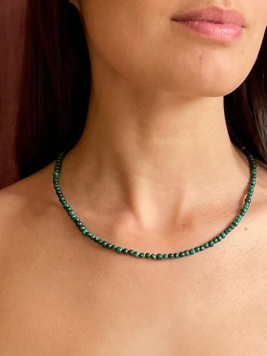 Malachite Beaded Necklace