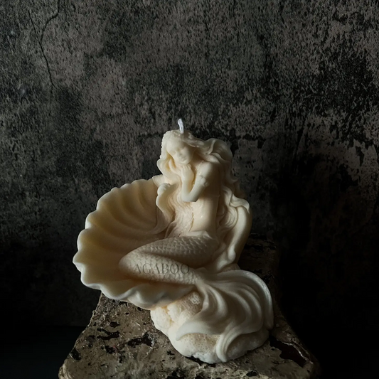 Sitting Mermaid Candle